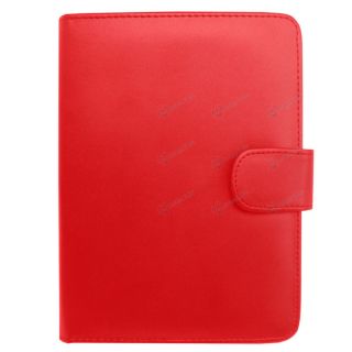 for  Kindle Touch   Red Folio Carry Case Cover w/ Charging USB