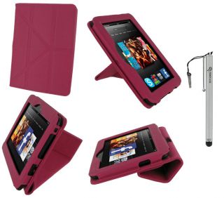 View Vegan Leather Case Cover for  Kindle Fire HD 7 Inch Tablet
