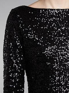True Decadence Long sleeve sparkle dress Black   