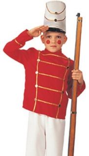 Kids Xmas Play Costume Nutcracker Toy Soldier Outfit