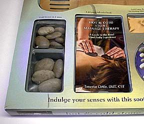 Hot and Cold Stone Massage Kit Set with Instructional Book and