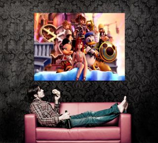 XD7466 Kingdom Hearts Donald Goofy Mickey CG Art Huge Wall Poster
