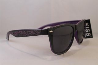 Kiss Brand Two Tone Wayfarer Sunglasses Total Rave Party Sunglasses