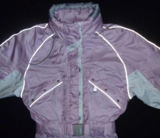 Killy AWT Ski Suit One Piece Childs 8 Pink Recco Insulated Reflective