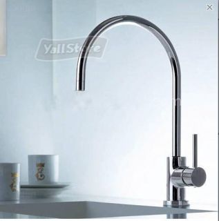 Handle Brushed Nickel Stainless Steel Kitchen Sink Faucets