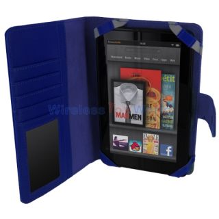 Red Folio Case Cover Skin Pouch for  Kindle Fire Tablet 7