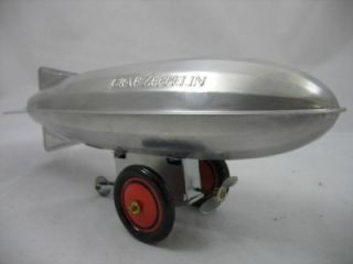 New Schylling Aluminum Airship Tin Zeppelin Classic Wind Up Toy in ORG