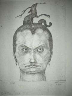 Paul Klee HEAD OF MENACE Drohendes Haupt LTD ED Lithograph1947 ❋