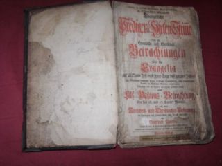 1760 Antique German Theology Book by Gottfried Kleiner
