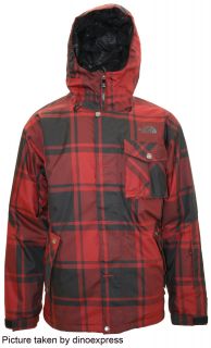 New The North Face Mens Klamath Jacket Red Black Size Medium