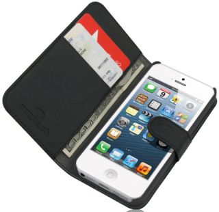 Naztech Black Klass Case Wallet ID Credit Card Slot Pouch for Apple