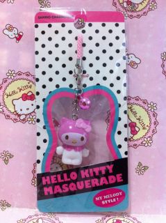 Sanrio Hello Kitty x My Melody Masquerade Mobile Cell Phone Strap