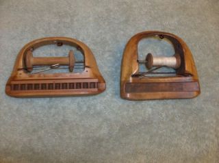Lot of 2 Antique Thread Shuttles for Knitting Mill Machine