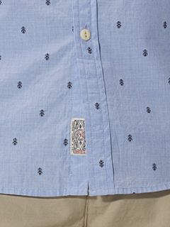 Linea Gibson jaqcuard short sleeved shirt Blue   