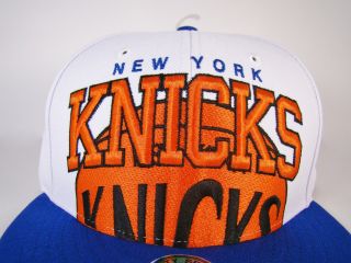 New York Knicks Snapback Hat White Giant Logo 47 Brand NBA Carmelo