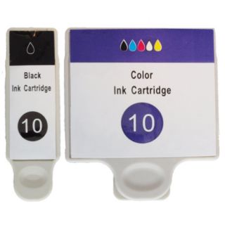 ink cartridges for 1 kodak 10 black and 1 kodak 10 color colors 1
