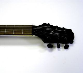 Kona Gothic Satin Black Electric Guitar w/ Grover Tuners & Custom Case