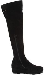 511 Kooba Larissa Wedge Suede Over The Knee Boots Size 7 5 EU 37 5