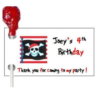 108 Pirate Birthday Party Candy Wrappers Favors