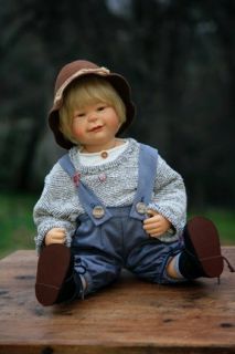 GOTZ 19 Boy Doll by Susi Eimer KRISTIAN So Cute, you cant help but