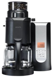 Krups KM7000 10 Cup Grind and Brew Coffeemaker Black