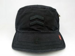 Kurtz Fritz Crosshatch Hat Cadet Cap Blackout Black Large L