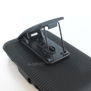 For Kyocera Rise C5155 Hard Case Phone Cover BeltClip Holster Black w