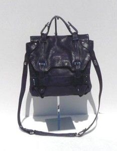 448 Kooba Jane Leather Crossbody Satchel Bag Navy Current Style New
