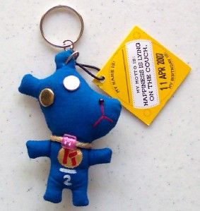 Kamibashi Koonin Family Pets Keychain Unique Handmade