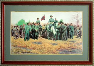 General Lee Confederate Army by Mort Kunstler Framed Art Poster