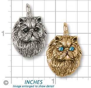 Persian Cat Jewelry Silver Persian Cat Charms PS5C