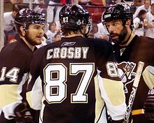 Bill Guerin and Chris Kunitz , 2009 Stanley Cup Finals Game 6