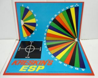 Vintage 1967 Milton Bradley Kreskins ESP Board Game