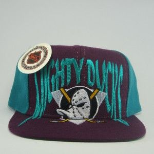 Ducks Disney Script Paint Splash Starter NHL Snapback Hat Cap