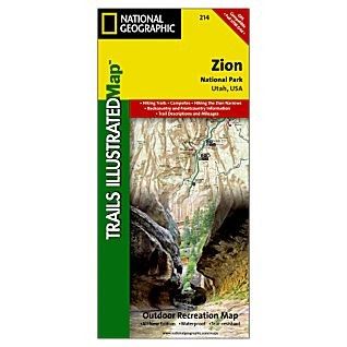 Zion NP Trails Illustrated Map National Geographic