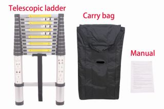 Carrying Bag Brand New 3 8M 12 5 Telescopic Aluminum Ladder P9