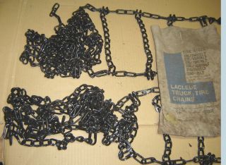Laclede Truck Tire Chains 2219R Black Finish Unused