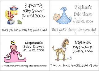 This auction is for 32 Baby Shower Labels/Stickers Party Favors