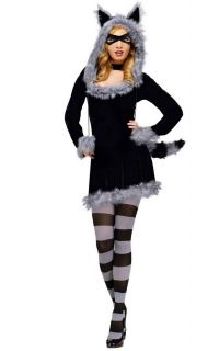 Sexy Racy Raccoon Adult Costume 121714