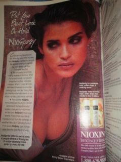 Glamour magazine 8/1996 Claudia Schiffer Laetitia Casta Valeria Mazza