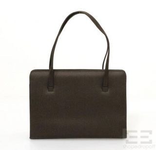 LAMBERTSON Truex Brown Satin Handbag