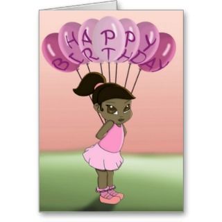 African American Birthday Greeting Cards, Note Cards and African