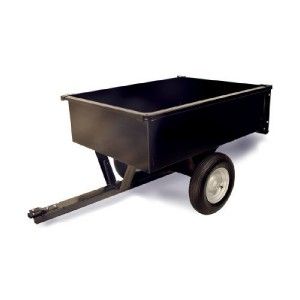 New 10 Cubic ft Lawn Yard Landscaping Mower Tractor Mulch Dumpcart