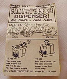 Vintage Lake Erie Souvenir Salt Pepper Shakers Whirley Ind Warren PA C