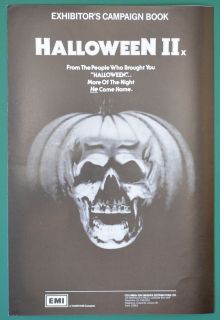 HALLOWEEN II (1981) Cinema Exhibitors Campaign Press Book   Jamie Lee