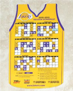 Los Angeles Lakers 2013 2013 Magnetic Season Schedule  in