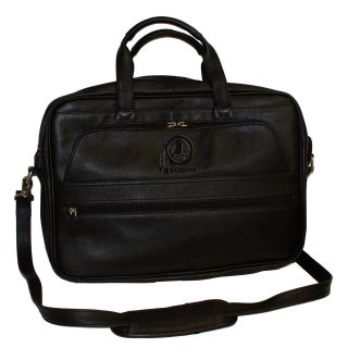 Redskins NFL Collection Debossed Black Leather Laptop Notebook Bag