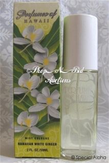 HAWAIIAN WHITE GINGER MIST COLOGNE SPRAY BY LANGER PERFUMES OF HAWAII