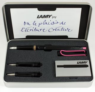 Lamy Joy Calligraphy Fountain Pen 3 Set Black 1 1 1 5 1 9mm