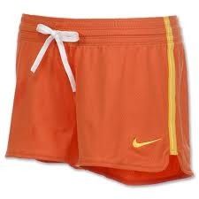 New Nike Womens Livestrong Zig Zag Dri Fit Running Shorts Orange M